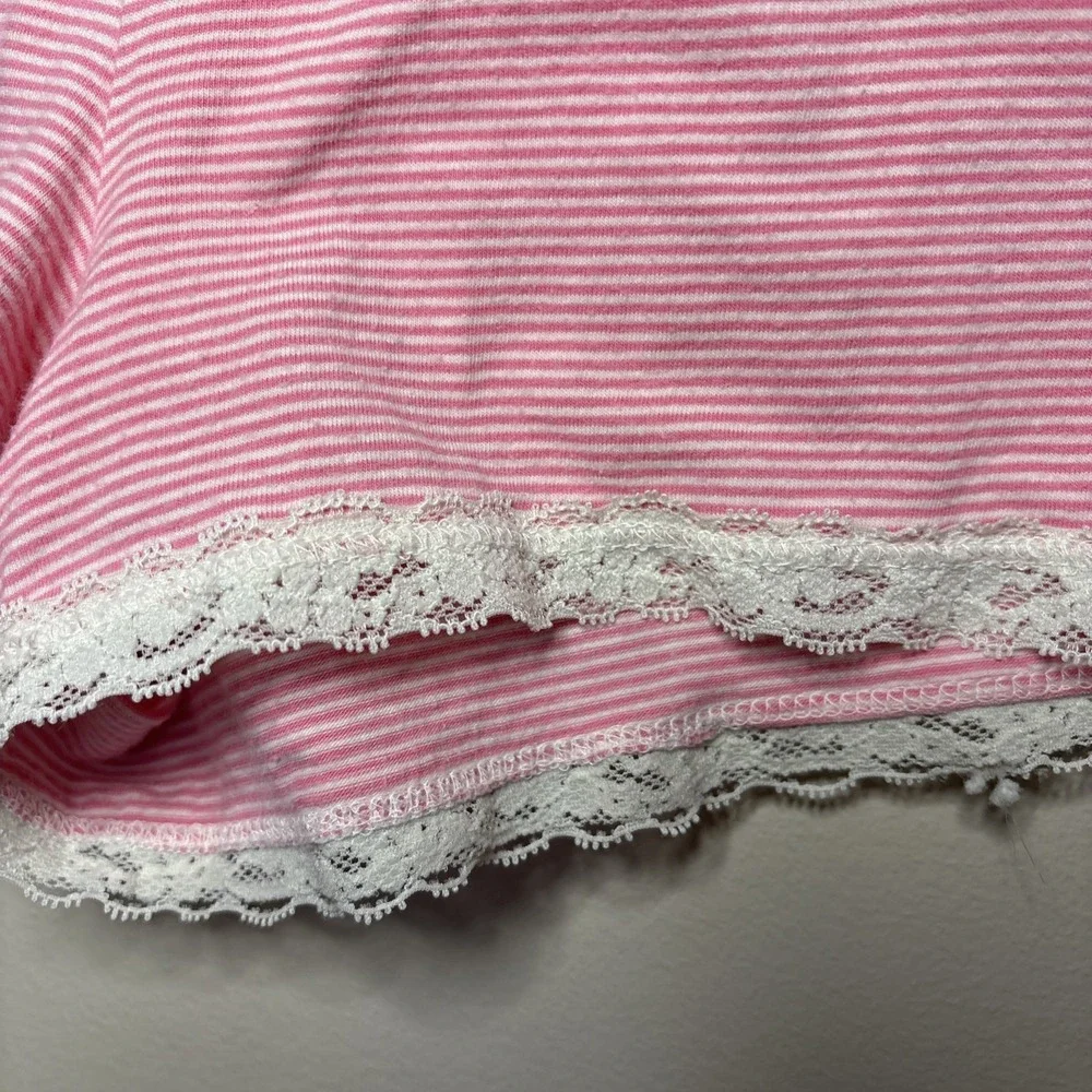 Juicy Couture 3-Piece Pajama Loungewear Set Shirt Shorts Pants Lace Trim Small - Picture 6 of 11
